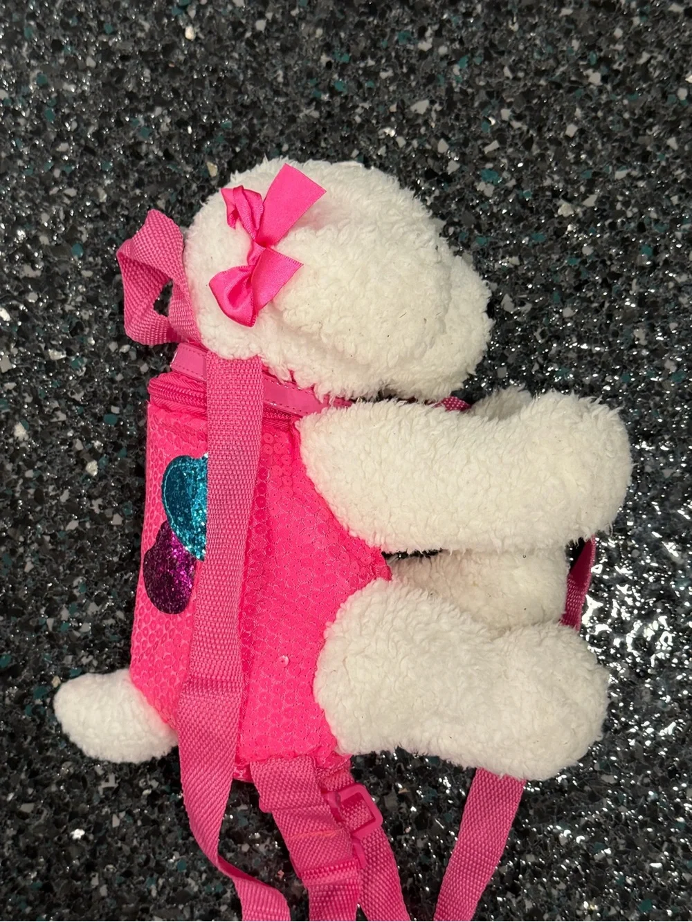 ADORABLE Poochie & Co. Puppy Dog Pink Sequin Purse